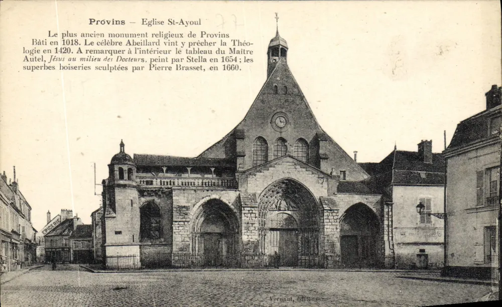 Provins — Igreja de São Ayoul — editor Vernault - Frente