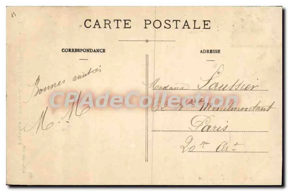 Provins — Innenansicht der Kirche Saint-Quiriac — A. Vernant, Verlag - Rückseite