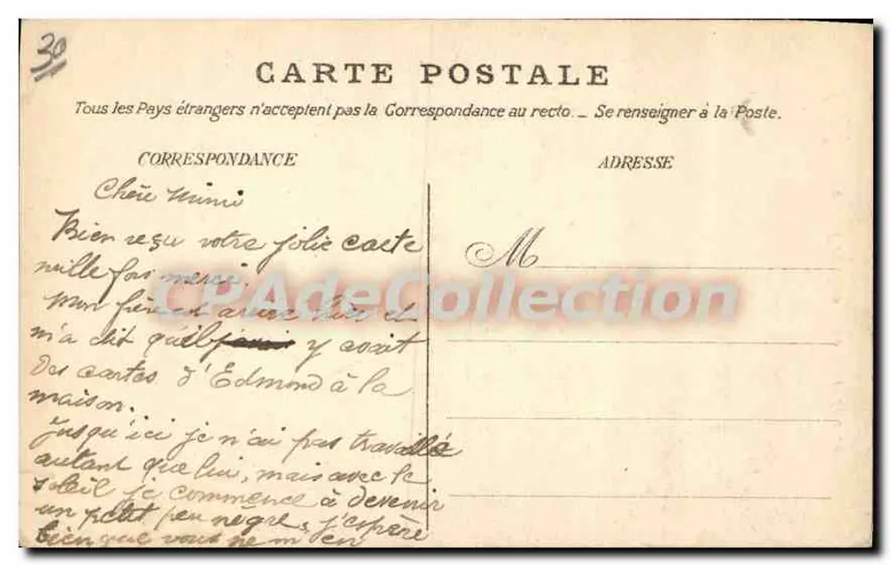 Provins — De Poort van Jouy — uitgever n° 923 - Achterkant