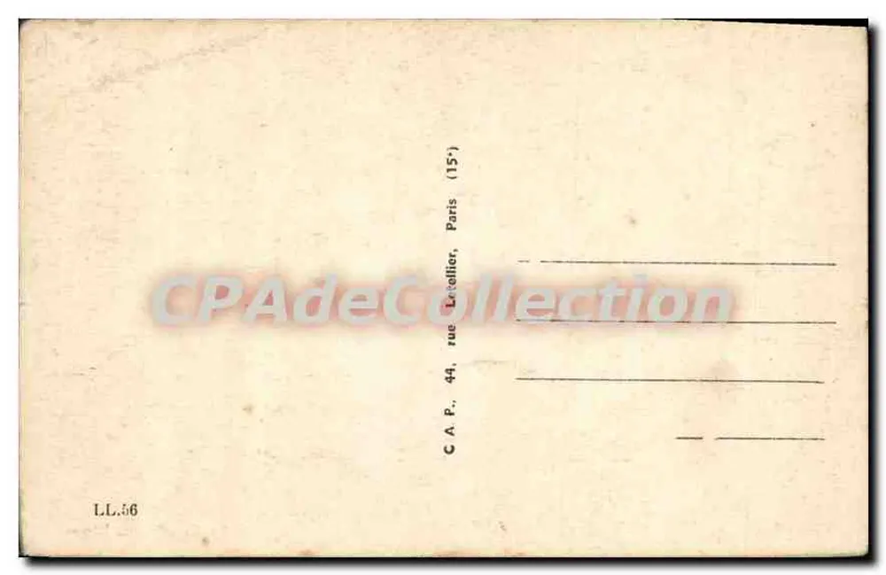 Provins — La Grange aux Dîmes — Bilhete postal antigo de Coleção - Verso