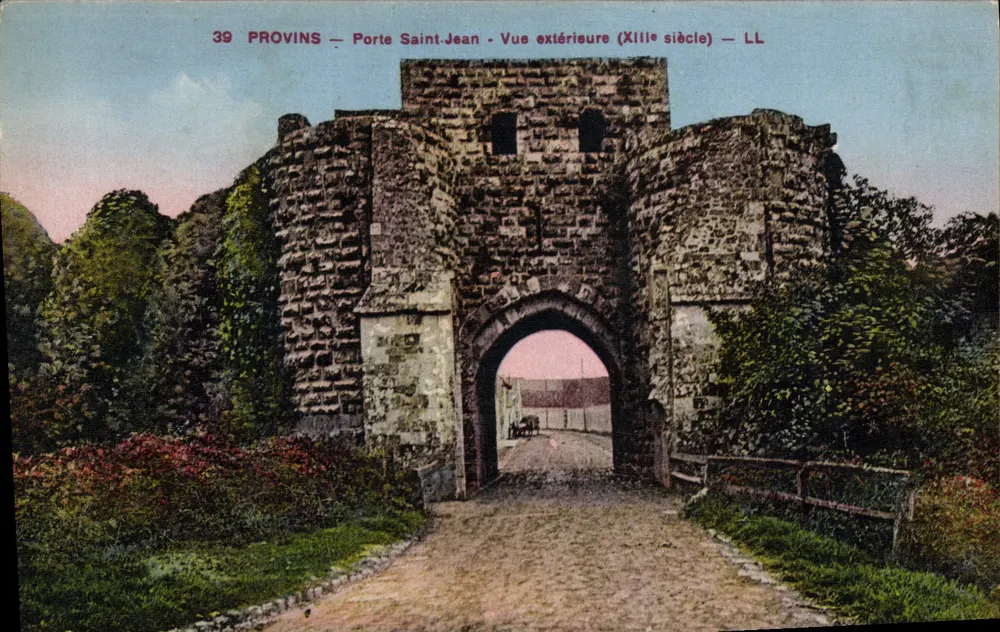 Provins — Porte Saint-Jean — Außenansicht (13. Jahrhundert) — LL - Vorderseite