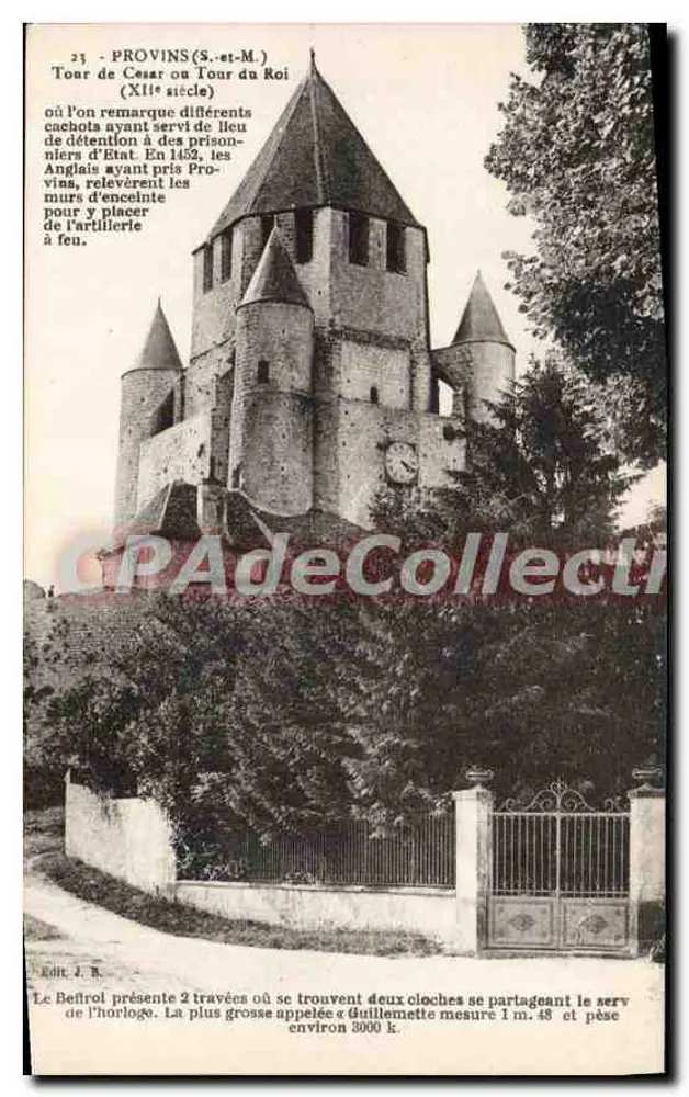 Provins (S.-et-M.) — Turm von Caesar oder Turm des Königs (12. Jahrhundert) — Edit. J. B. - Vorderseite