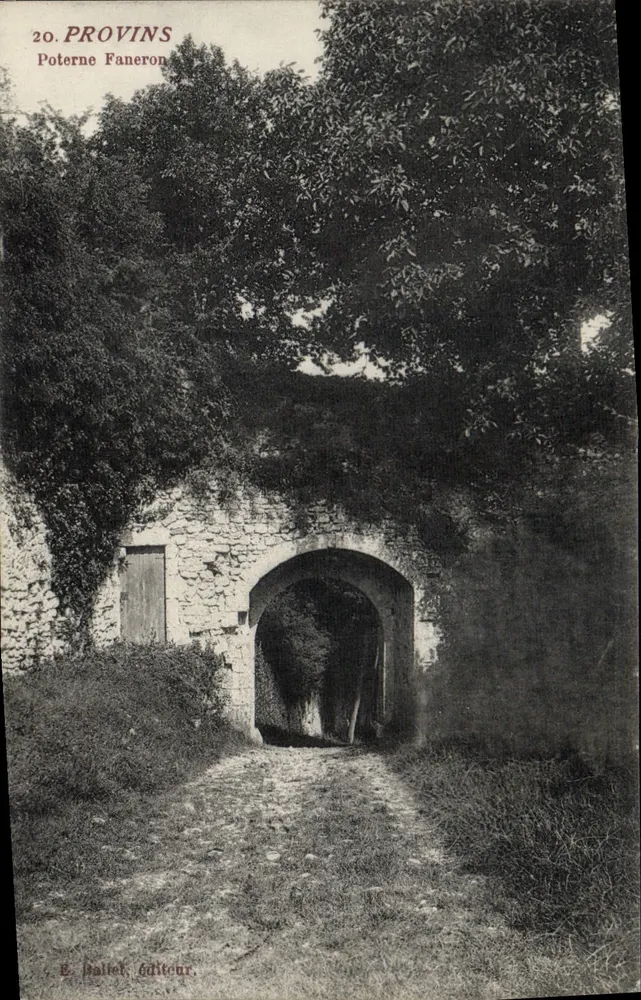 Poterne Faneron — Provins — E. Balliet, editore - Recto