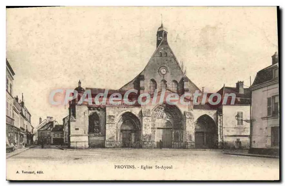 Provins - Chiesa di San Ayoul — A. Vernant, editore - Recto