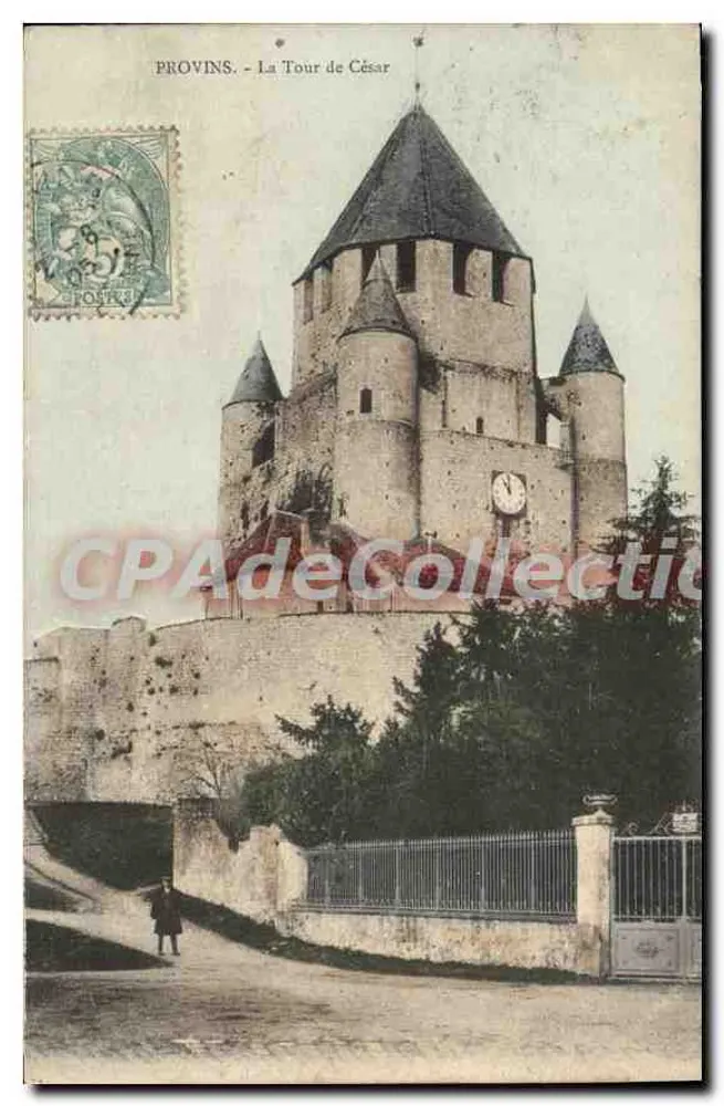 Provins - A Torre de César — editor A. Vernant, n° 17/0974 - Frente