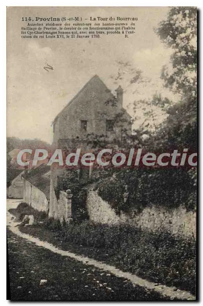 Provins (S.-et-M.) — Torre do Carneiro — Bilhete postal antigo de Coleção - Frente