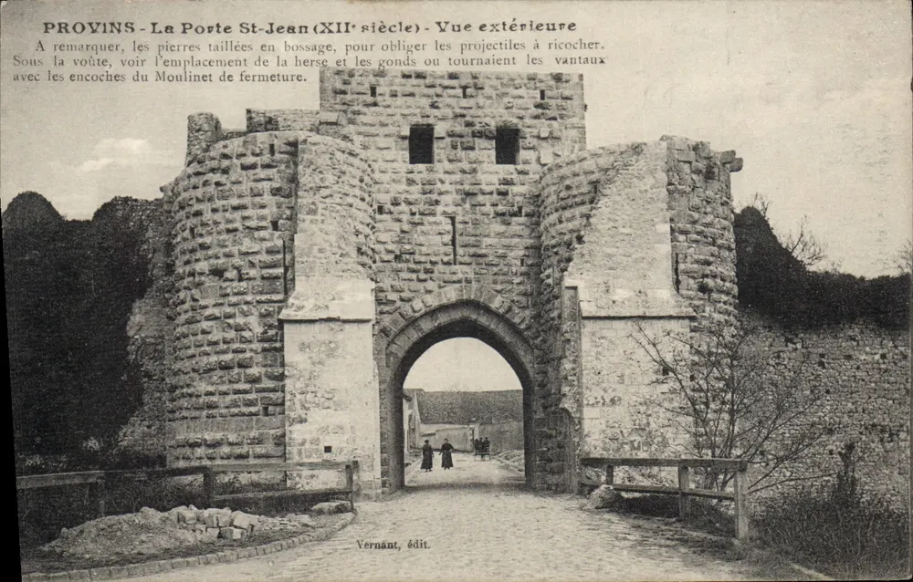 Provins - La Porte Saint-Jean (12. Jahrhundert) - Außenansicht — Vernant, Verlag - Vorderseite