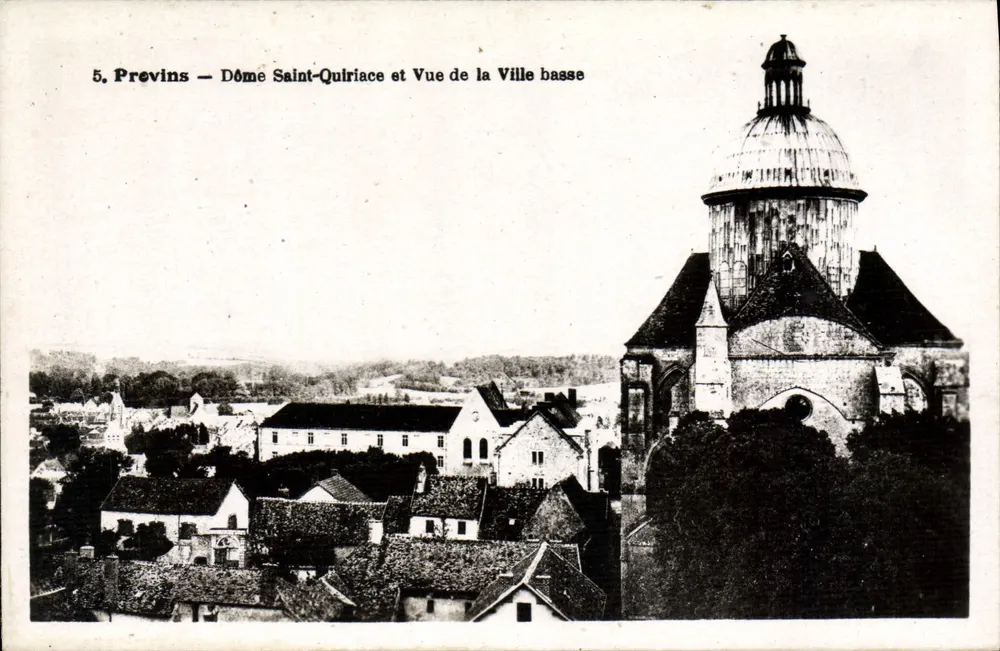 Previns — Ansicht des Doms Saint-Quiriace und Ansicht der unteren Stadt — Éditions Naulilis - Vorderseite