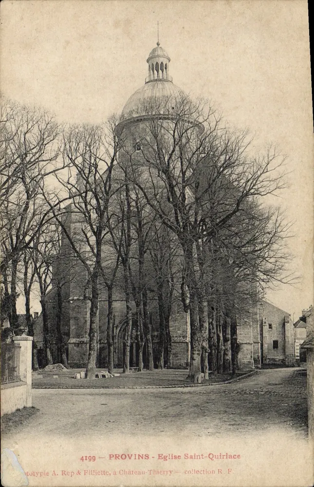 Provins — Igreja de São Quiriac — fototipia A. Rep & Filliette, n°4199 - Frente