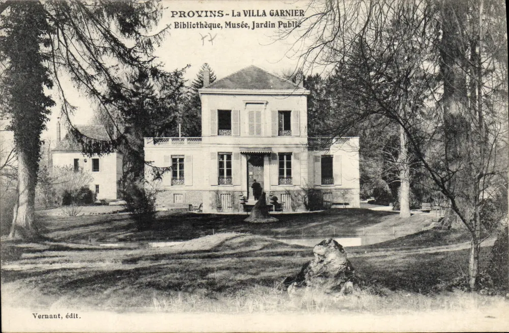 Provins - A Villa Garnier — Biblioteca, Museu, Jardim Público — Vernant, editor - Frente
