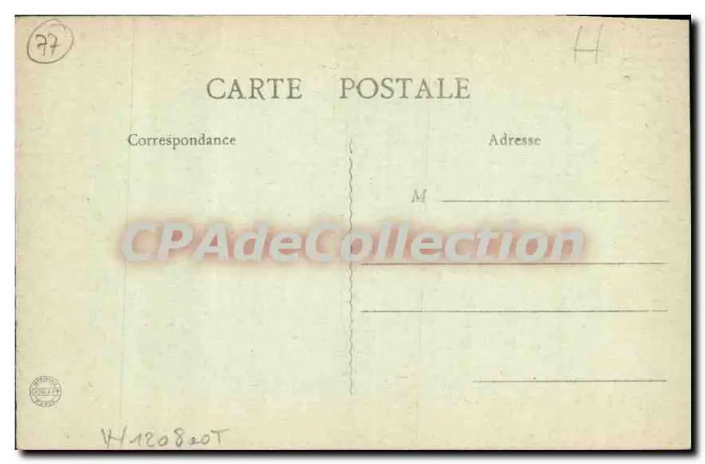 Provins - Hospital Geral, antigos Claustros (lado Leste) — Coleção Firmin Louis, Provins, n° 52 - Verso