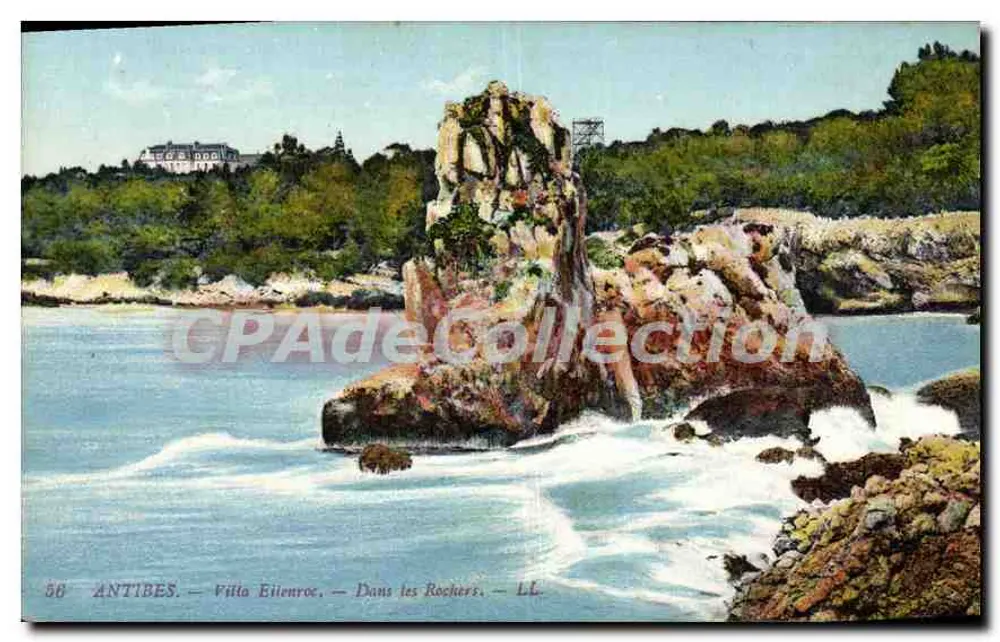 Antibes — Villa Eilenroc — Entre os Rochos — LL. — N° 56 - Frente