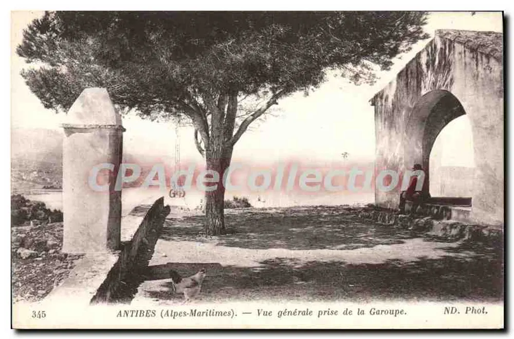 Antibes (Alpes-Maritimes) — Vista general tomada desde la Garoupe — ND. Fot. - Anverso