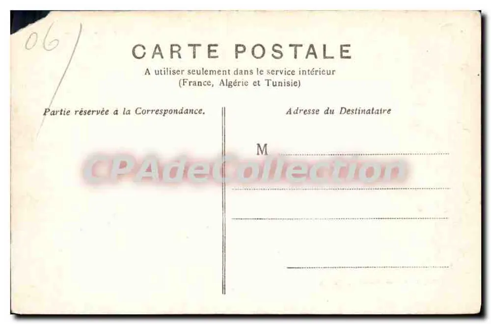 CAP D'ANTIBES — Rochas da Villa Eilenroc — L. Maillan, editor-livreiro, Cannes - Verso