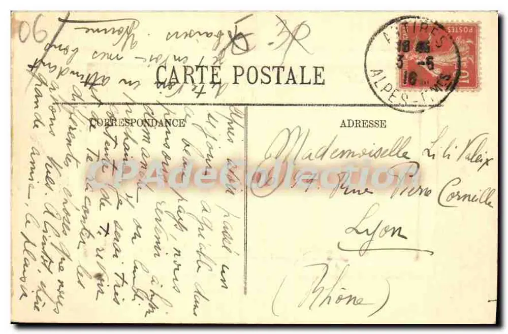 Cap d'Antibes — Kapelle Notre-Dame-de-Bon-Port — Berger et Cie, Place Macé, Antibes - Rückseite