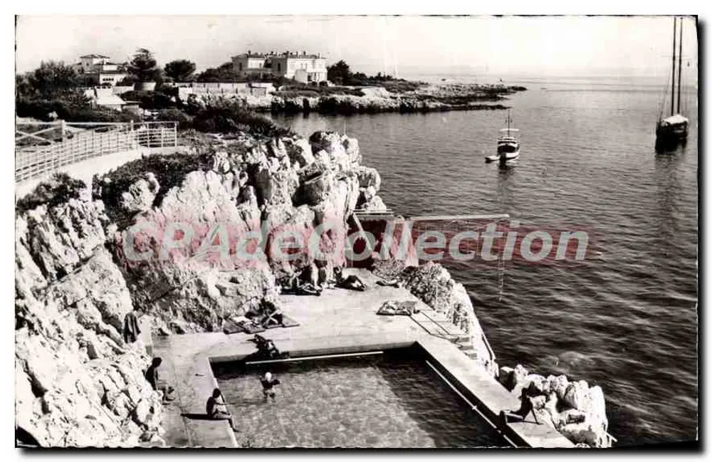 Cap d'Antibes - Eden Roc — vista da piscina natural e do porto — Les Éditions « MARC » - Frente