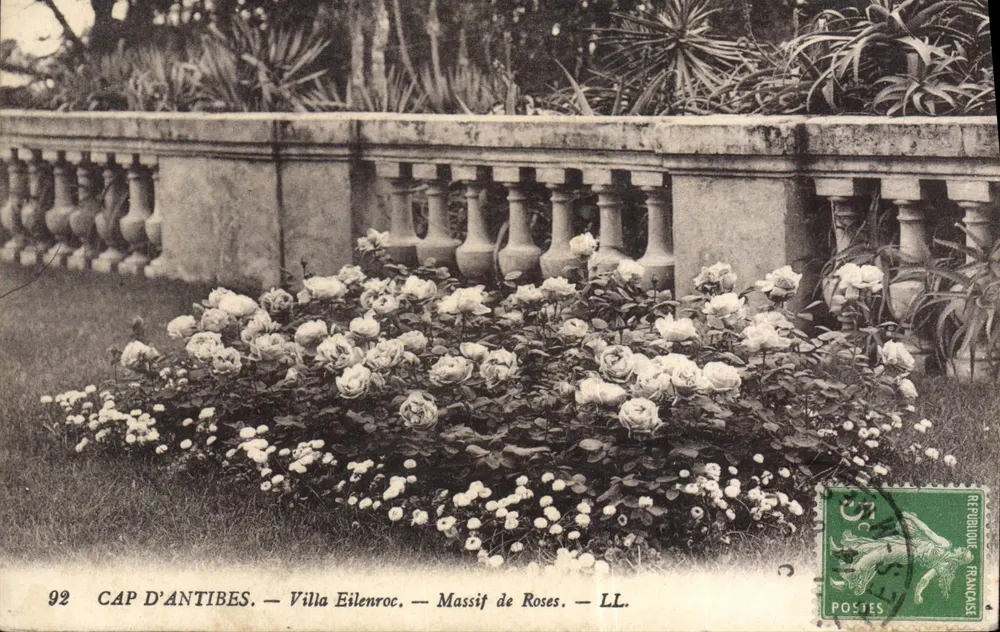 Cabo de Antibes — Villa Eilenroc — Massif de Rosas — LL. - Frente
