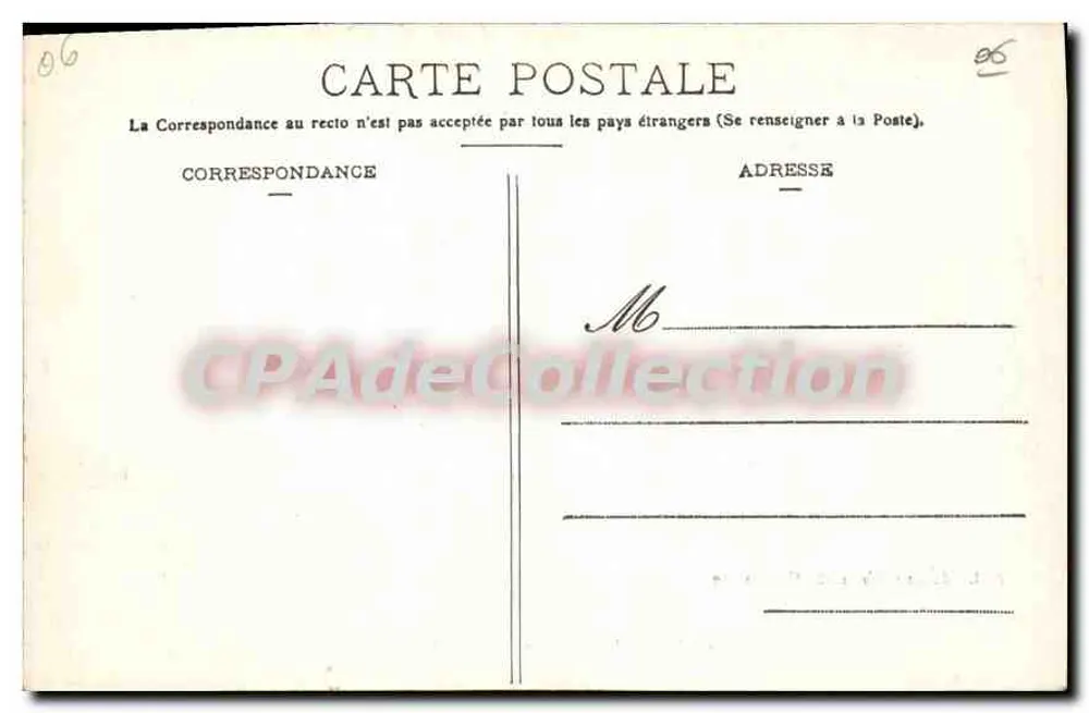 Cap d'Antibes (A.-M.) — Jardim da Villa Eilenroc — P. L. Maillan, lib.-édit., Cannes, 291 - Verso