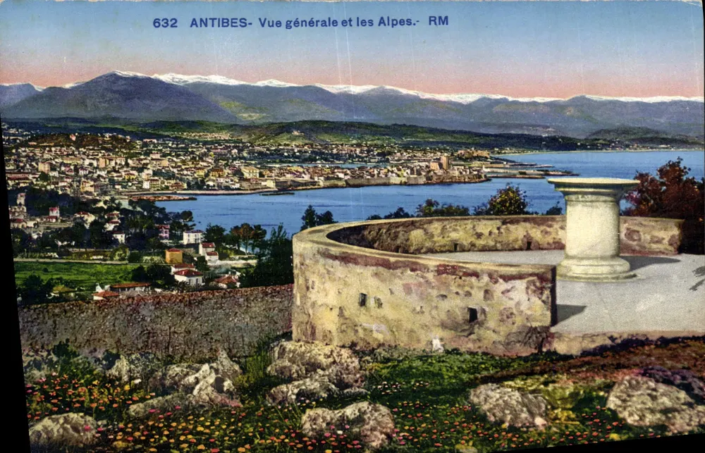 Antibes - Allgemeiner Blick und die Alpen - RM - Vorderseite