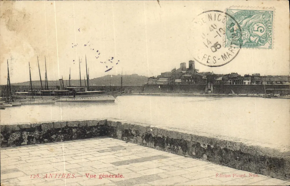 Antibes — Vista geral — Edição Picard, Nice, n°126 - Frente