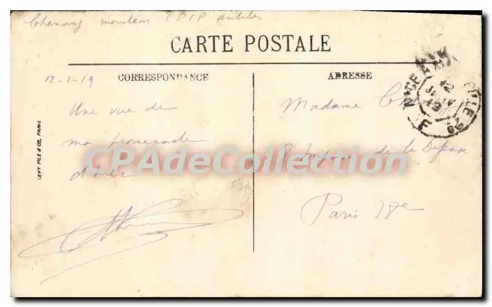 Cap d'Antibes — Rochers d'Eden-Roc — LL. - Verso