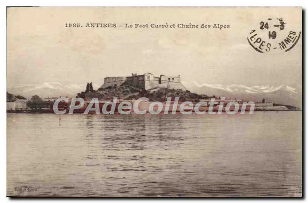Antibes — Le Fort Carré und Kette der Alpen — Éditions Giletta - Vorderseite