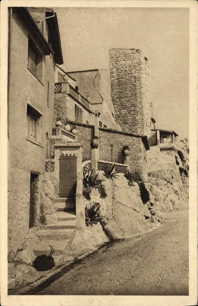 Antibes — Casas construídas no Roc — Edição de Arte YVON - Frente