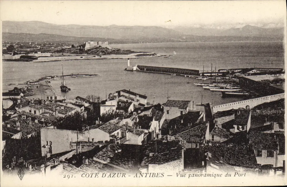 Antibes — Panoramablick auf den Hafen — Côte d'Azur, n°291 - Vorderseite