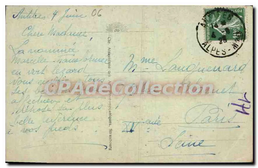 Antibes - Alte Pforte der Zitadelle — CAP. n°45 - Rückseite
