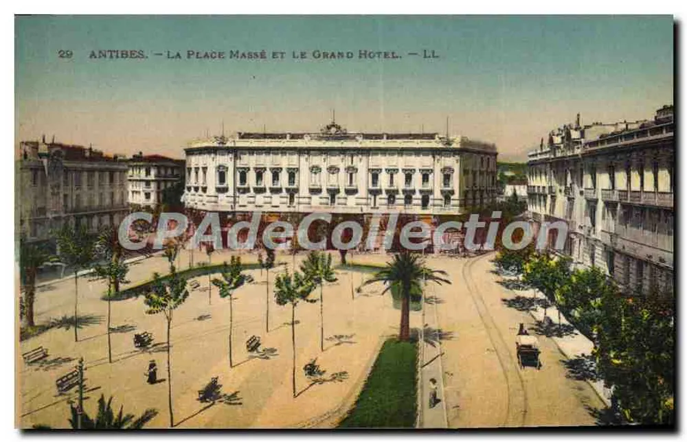 Antibes — La Place Massé und das Grand Hôtel — LL - Vorderseite