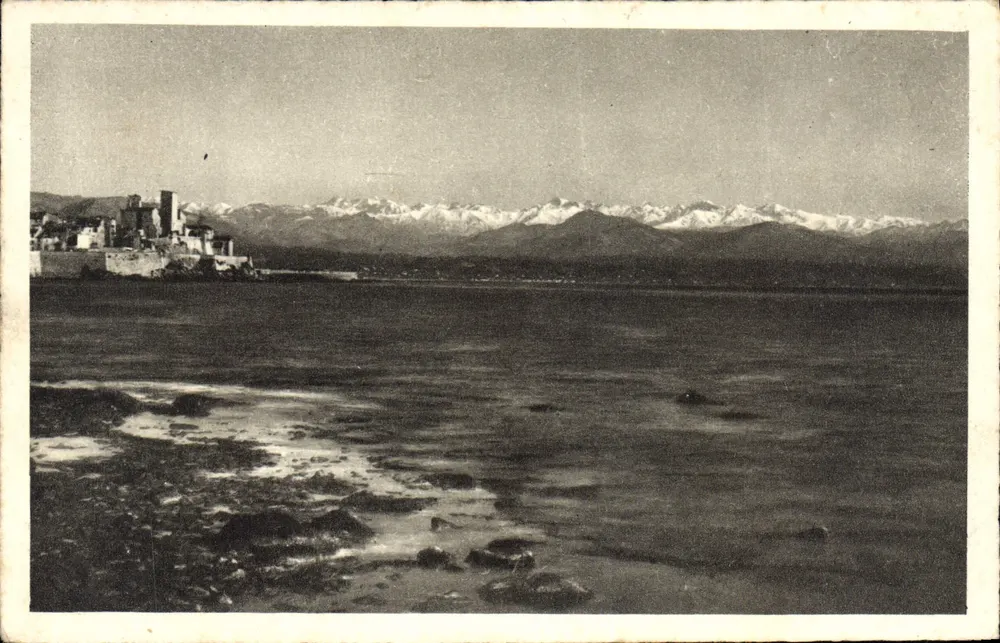 Antibes und die Schneekette der Alpen — Sammlung 'La Côte d'Azur' — BRAUN & Cie, Mulhouse-Dornach - Vorderseite