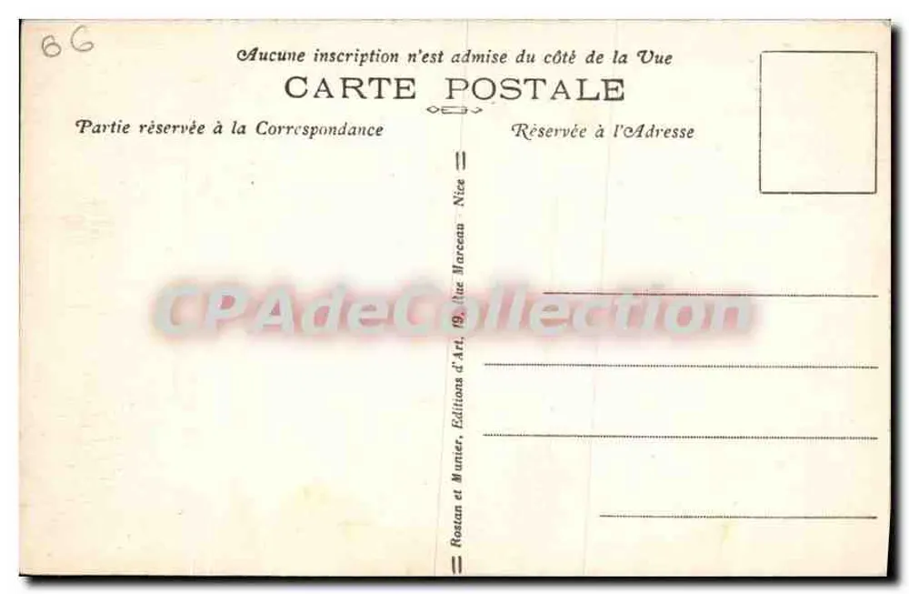 Antibes — Die alten Mauern — R.M. n°219 - Rückseite