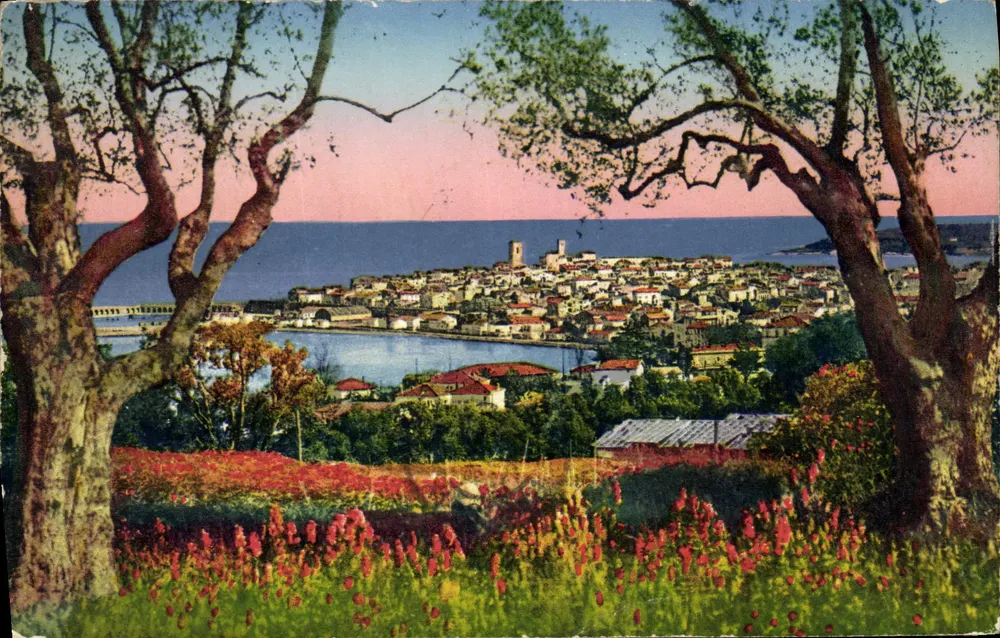 Antibes — Panorama visto através dos Oliveiros — Levy & Naurdeint, LL - Frente