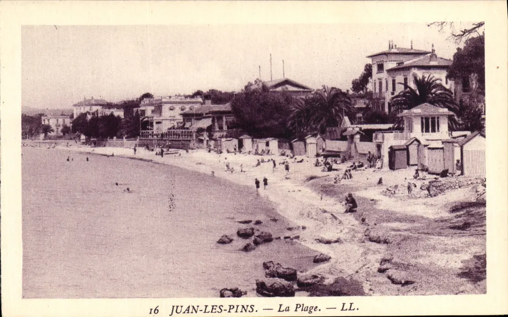 Juan-les-Pins — A Praia — LL. — n°16 - Frente