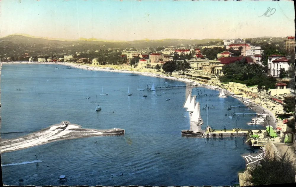 Vue de Juan-les-Pins — La Côte d'Azur — Éditions Maréchal & Boulanger - Frente