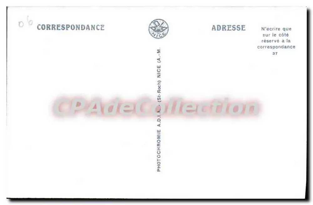 Juan-les-Pins — Vista Geral — BEF 64 — Fotocromia A.D.I. (St-Roch) - Verso