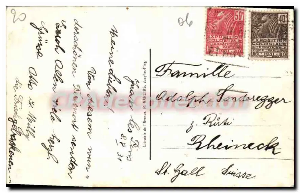 Juan-les-Pins — A Praia — CAA n°114 - Verso