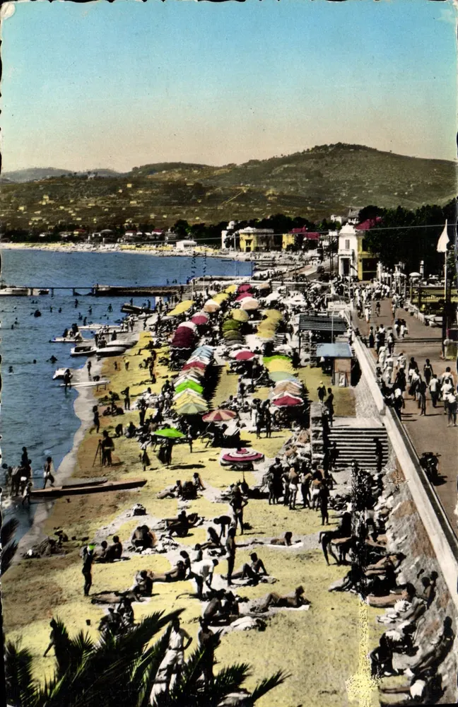 Allgemeiner Blick auf die Strandpromenade — Juan-les-Pins — Sommer-Winter — Verlag: Tabac de luxe du Casino - Vorderseite