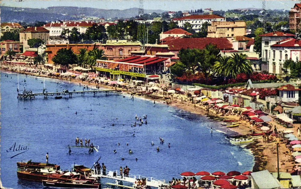 Juan-les-Pins — Ansicht der Strand — Editions Adia, Nr. 68 - Vorderseite