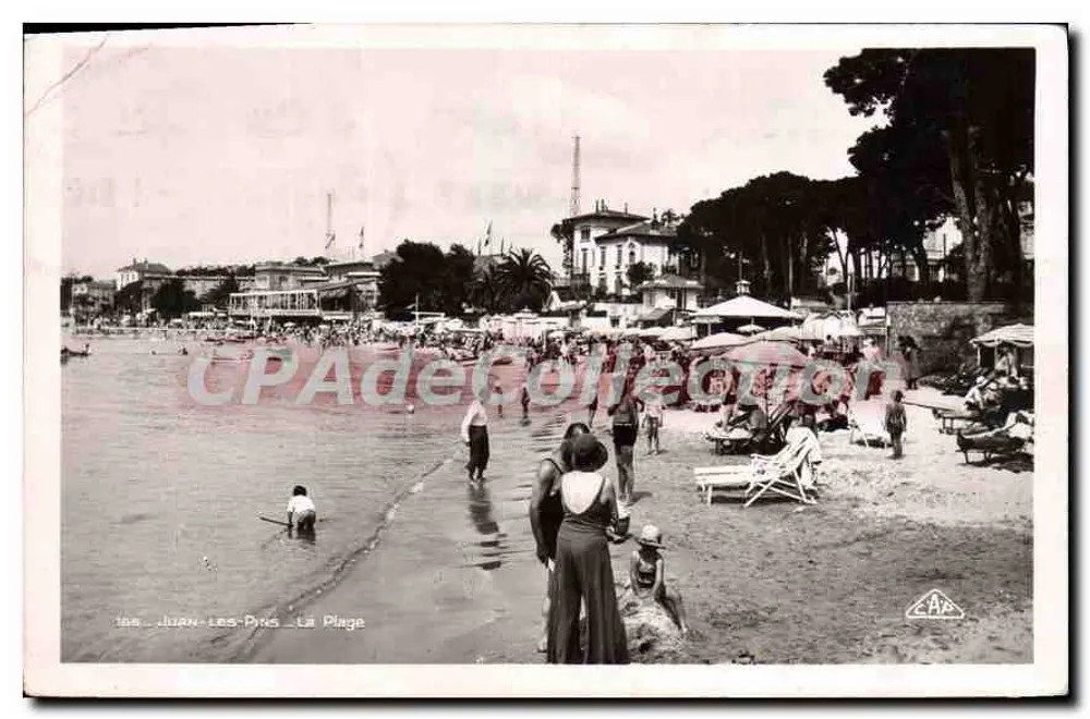 Juan-les-Pins — A Praia — Editor C.A.P. - Frente