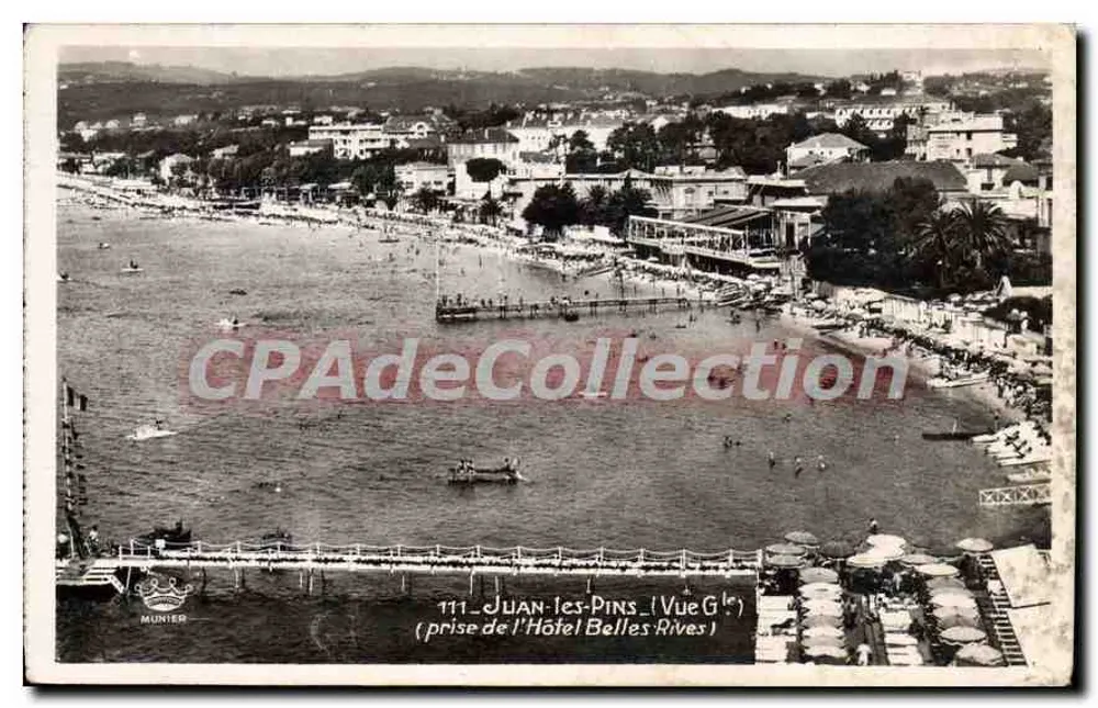 Juan-les-Pins — Ansicht vom Hôtel Belles-Rives — Verleger Munier, n° 111 - Vorderseite