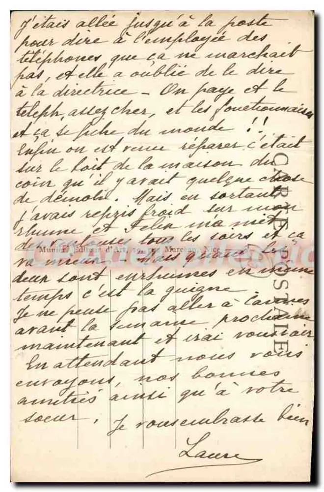 Juan-les-Pins (A.M.) — A praia — Editor Provencal, n° 166 - Verso
