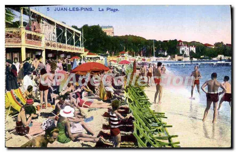 Juan-les-Pins — A Praia — Impressa em Aucamville - Frente