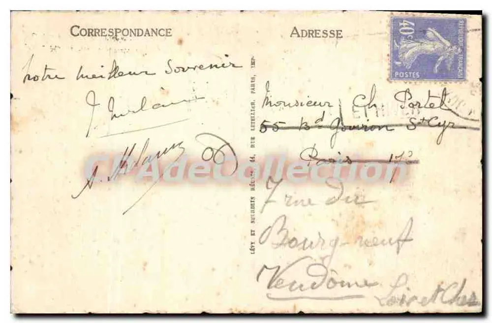 Juan-les-Pins — A Praia — LL. — 17 - Verso