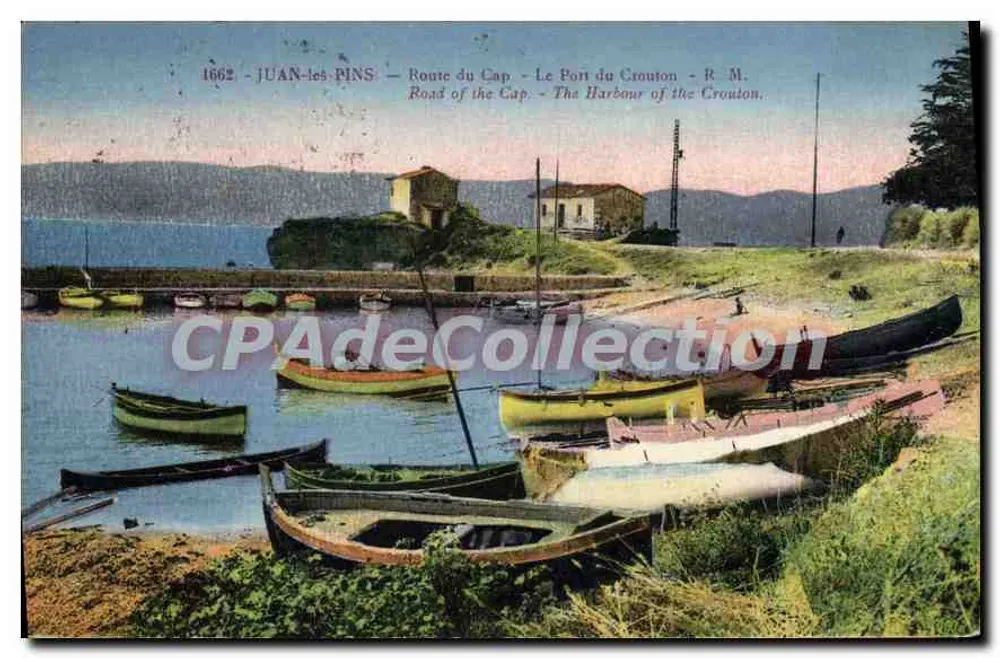 Juan-les-Pins — Der Hafen von Crouton — R.M. - Vorderseite