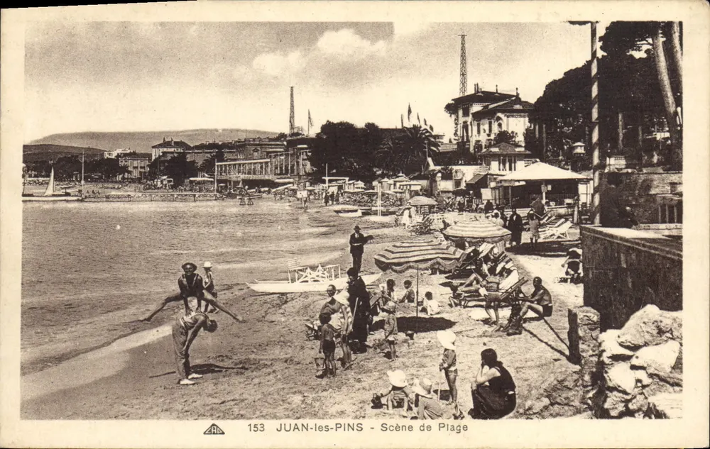Juan-les-Pins — Vista da Praia — ARB n°153 - Frente