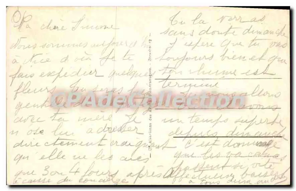 Juan-les-Pins — Vista da Praia — ARB n°153 - Verso