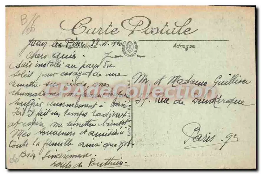 Juan-les-Pins — La Fontaine des Pins — Selecta - Rückseite