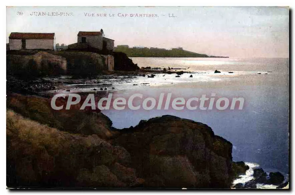 Juan-les-Pins — Blick auf den Cap d'Antibes — LL - Vorderseite