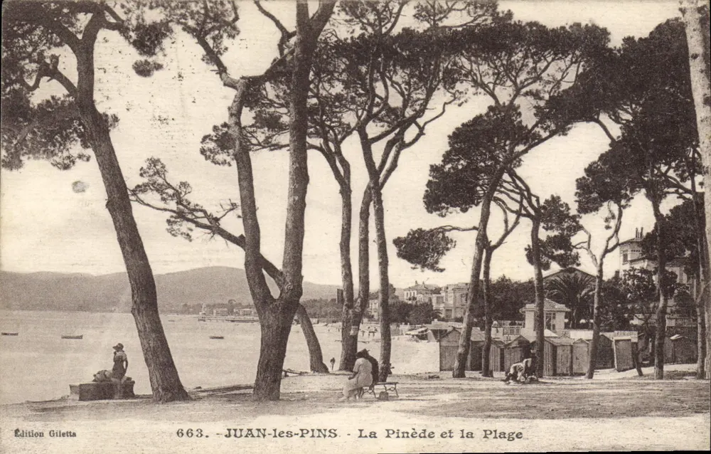 Juan-les-Pins - Die Pinède und die Strände — Édition Gilletta, n° 663 - Vorderseite